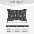 thumbnail image 4 of Naloa Christmas Trees And Houses Pillowcase, Throw Pillowcase, Wrinkle-Free, Stain-Resistant with Hidden Zipper for Bedroom Sofa-14"x20", 4 of 6