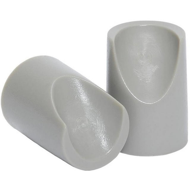 NPS Chaise Pliante en Plastique Moderne Bouchons en V Gris (Ensemble de 100)