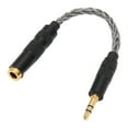 thumbnail image 4 of 4.4mm Balanced Female to 3.5mm Stereo Male Adapter Cable - Gold Plated Connectors, Portable Headphone Convert Cable, Cold Grey, 4 of 8