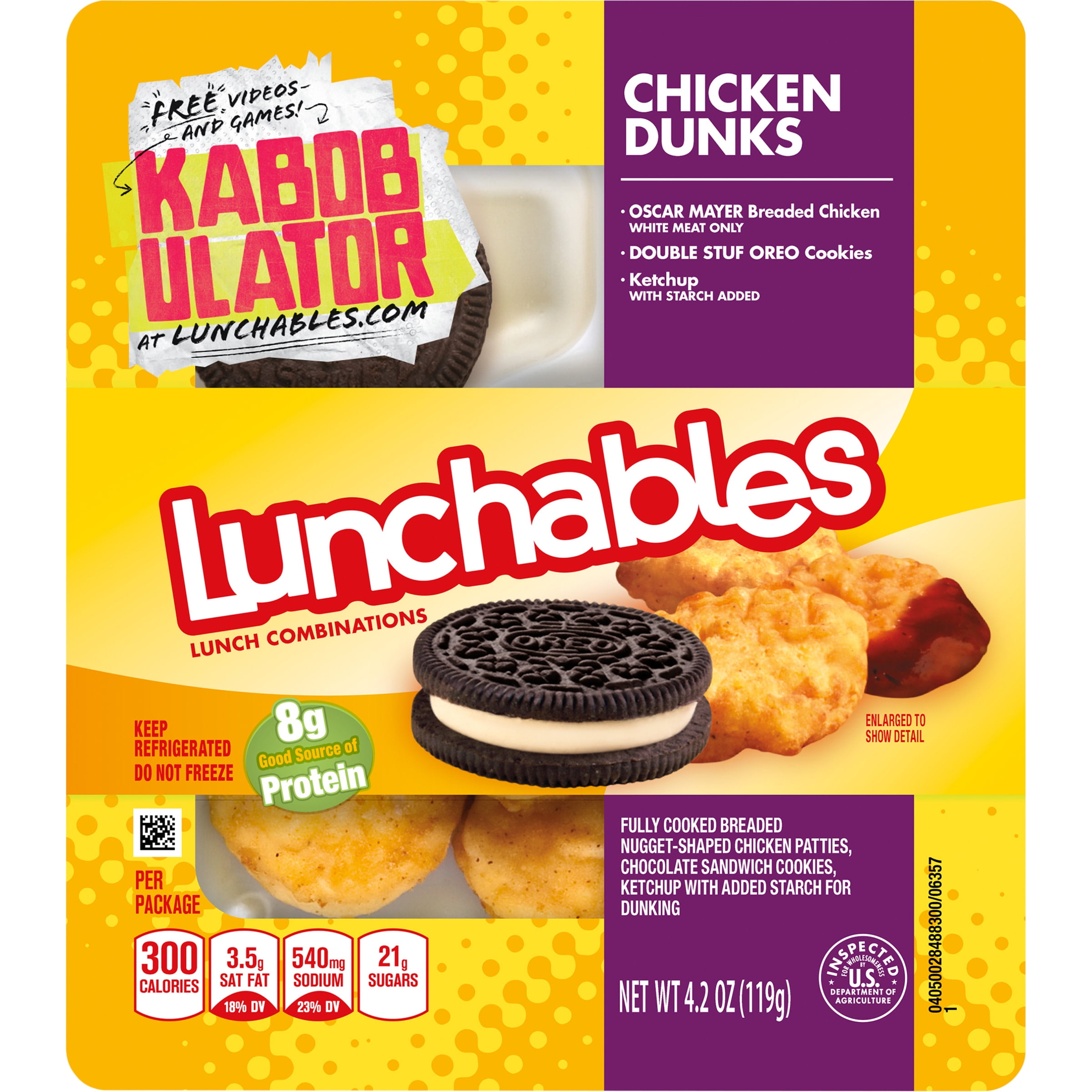 Buy Lunchables Chicken Dunks Snack Kit with Chocolate Sandwich Cookies