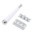thumbnail image 2 of Manual Razors, Stable Sliding Wide Application Safety Razors High Safety  for Home for Barber Salon Beige,White, 2 of 7
