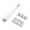 White, variant on NFTIGB Manual Razors Fast Shave High Safety Double Edged Stable Sliding Easy to Use Long Handled Razors for Home Barber Salon, Beige, 4.72 inches / 12 cm