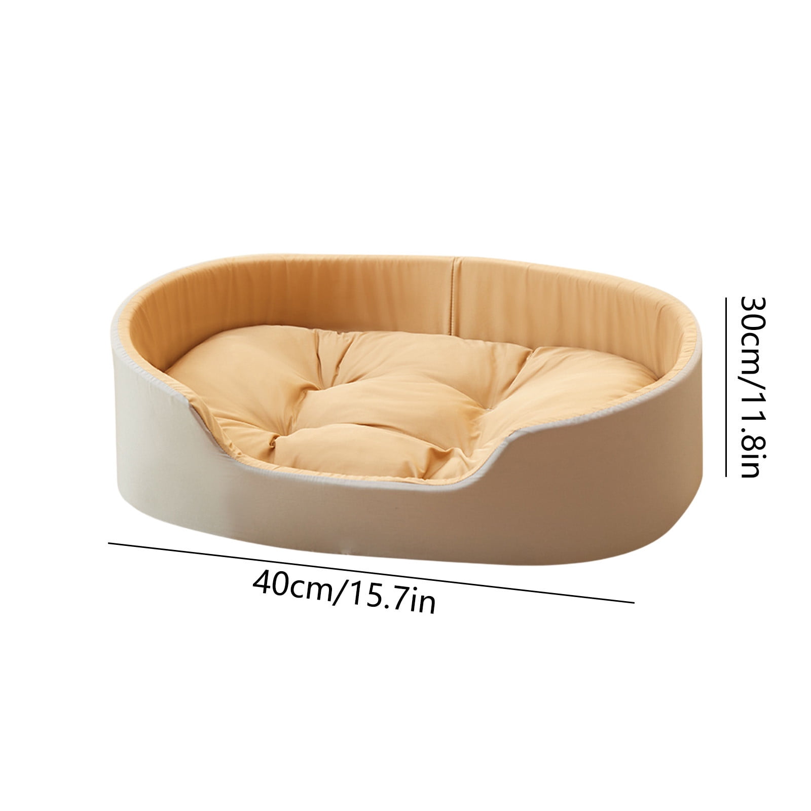 JilgTeok 2 Packs Cat Dog Bed for Pets Washable Soft Comfortable Double Sided Fuzzy Fluffy Pet Couch Sofa for Indoor Outdoor Cats Dog Large Kennel
