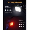 thumbnail image 5 of Juego de luces para bicicleta ultrabrillantes, recargables, con 6 focos y reflectores, 5 of 5