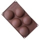 thumbnail image 5 of Injueey Molde de pastel de media bola en forma de cubo de hielo, pastelería, hornear, Chocolate, Fondant, molde de silicona, bandeja para hornear DIY Herramientas y accesorios para hornear PC 1 Injueey HA001602-00, 5 of 6