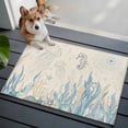 thumbnail image 3 of Entryway Rug 2'x3', Blue Seahorse Coastal Small Rug for Kitchen Bathroom Door Mat Indoor Entrance, Summer Beach Nautical Ocean Coral Vintage Non-Slip Area Rugs Floor Mats Carpet Front Door Rugs, 3 of 8