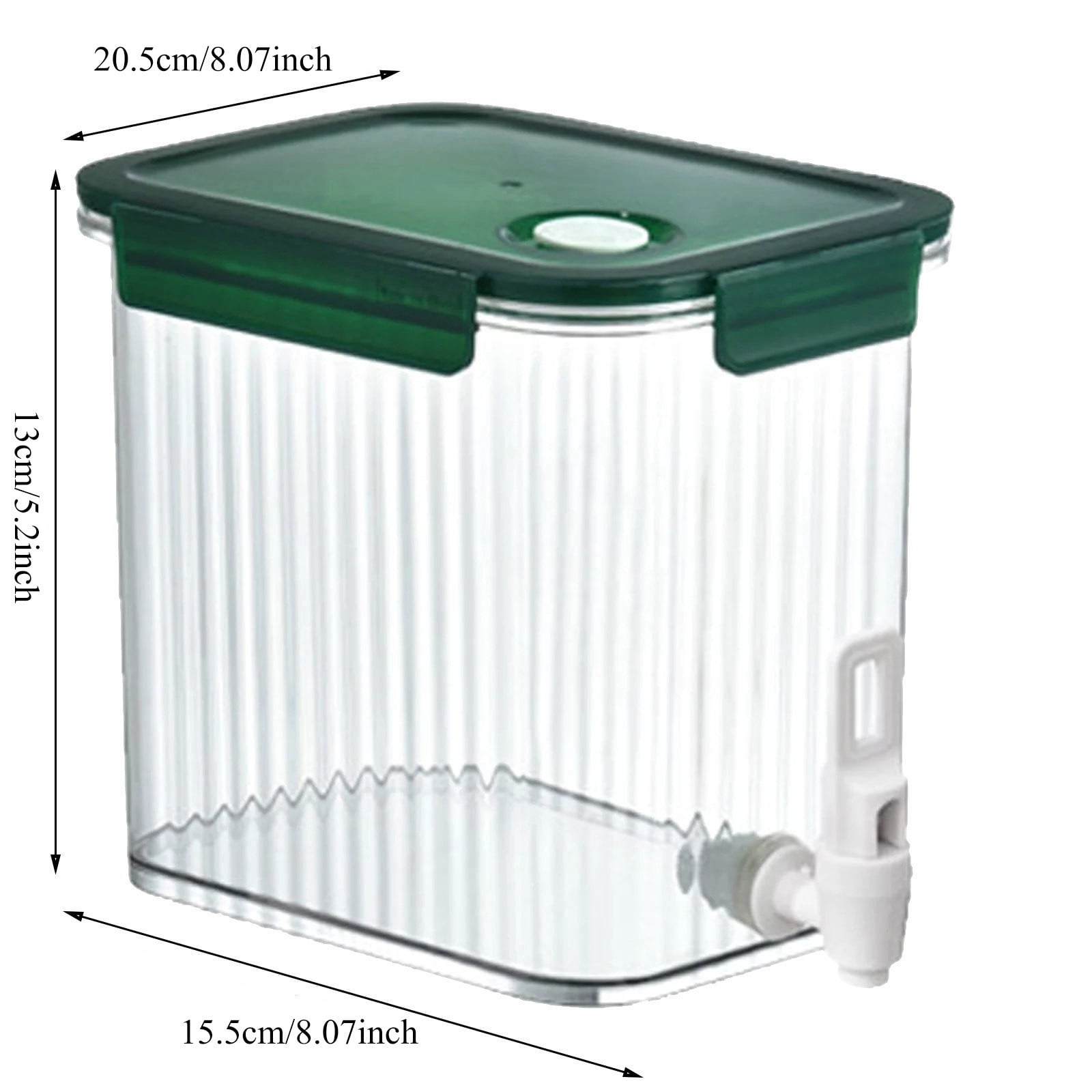 Pichet à Eau 2,5L Avec Couvercle Et Filtre - Carafe Réfrigérateur PP Rose/Vert Anti-Goutte