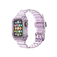 thumbnail image 1 of Compatible avec Apple iWatch Étui de Protection, Femmes Hommes Bracelet de Remplacement Doux Transparent pour Apple Watch (Transparent Violet, 38/40mm), 1 of 6
