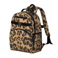 thumbnail image 2 of Black and Brown Leopard Print Cute School Backpack Bag for School with Padded Back and Adjustable Shoulder Straps 15.25"x11.5"x5.25", 2 of 5