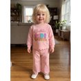 thumbnail image 4 of RUINIXCW Toddler Baby Girl Birthday Outfit Long Sleeve Sweatshirt Pants 2 Pcs Set, 4 of 9