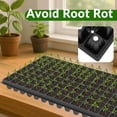 thumbnail image 3 of Gardzen Paquete de 10 Bandejas para Semillas de 128 Celdas, Bandeja de 3.8 cm de Profundidad para Plántulas, Bandejas Duraderas con Agujeros de Drenaje, 3 of 5