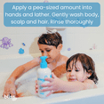 thumbnail image 5 of Bliss Baby Shampoo & Wash, Premium 2-in-1, For Babies, Kids & Adults with Sensitive Skin - Pediatrician Approved - Dermatologist Tested - Vegan, Fragrance-Free - 8 fl oz, 5 of 8