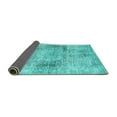 thumbnail image 2 of Ahgly Company Indoor Rectangle Persian Turquoise Blue Traditional Area Rugs, 2' x 5', 2 of 4