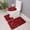 Wine, variant on Honeeladyy 3 Piece Bathroom Rugs Bath Mat Set, Non Slip Quick Dry Washable Foot Mat Toilet Cover Mat Carpet Bathroom Floor Mat Absorbent Comfortable Foot Mat, Black