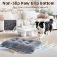 thumbnail image 2 of Sasttie Large Dog Bed, Soft Rose Velvet Washable Crate Pad for Medium and Large Dogs, Non-Slip Bottom, Suitable Kennel Cage and Cat Bed Mat, 35 x 23 in, Gray, 2 of 7