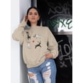 thumbnail image 2 of Storybook Style Deers Sweatshirt Women -Image by Shutterstock, Female XX-Large, 2 of 4