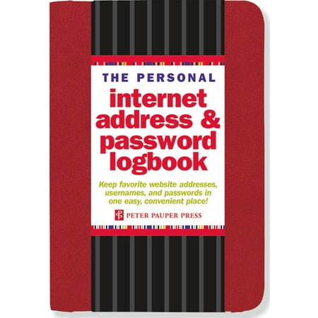 The Personal Internet Address & Password Logbook (Red) (Other)