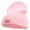 Pink, variant on Mario Princess Crown Embroidered 12 inch Acrylic Cuff Long Beanie - Pink OSFM
