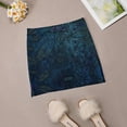 thumbnail image 7 of Vintage Blue And Mauve Fabric Women's skirt With Hide Pocket Tennis Skirt Golf Skirts Badminton Skirts Running skirts Blue Navy, 7 of 7