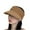 Khaki, variant on Beach Hats for Women Wide Brim Straw Visor Hats UV Sun Protection Ponytail Packable Summer Floppy Hat UPF 50+