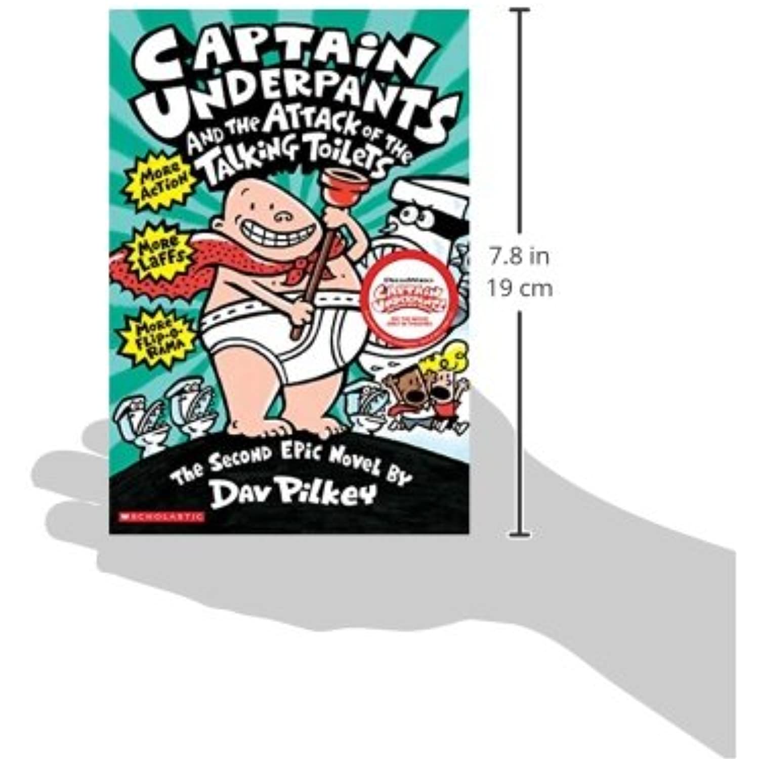 Captain Underpants and the Attack of the Talking Toilets (Captain Underpants #2) (Paperback) - image 3 of 3
