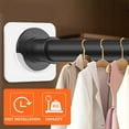 thumbnail image 3 of 8Pcs Shower Rod Holder Tension Curtain Bracket Sticky Rod No Drilling Retainer Clear Rod Hooks Heavy Duty Wall Hold Tool Liners Support Mount Sticker for Wardrobe Bathroom, 3 of 5