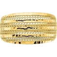thumbnail image 4 of 14K Yellow Gold Polished Fancy Ring - Ring Size 7.0- Made In Italy, 4 of 8