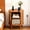 Yellow, variant on Mid Century Modern Nightstand with Charging Station, Fluted Side Table with Sliding Door & Adjustable Shelf, Yellow