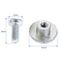 thumbnail image 4 of 10 unids Perillas redondas Mini Manijas Botón Pulls Silver 12 * 5mm W / Tornillos Cabina de Cocina Cabina de Caja Muebles Armario Diseño Simple, 4 of 6
