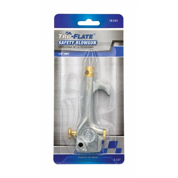 Palanca de seguridad para pistola de aire comprimido Tru-Flate, acero, 1/4 pulgadas NT