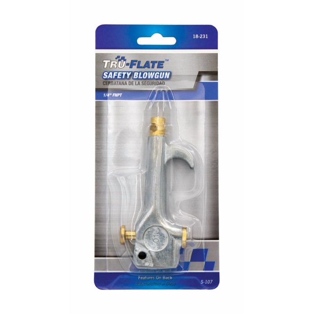 Palanca de seguridad para pistola de aire comprimido Tru-Flate, acero, 1/4 pulgadas NT