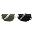 thumbnail image 1 of Bolso Pecho Gamuza Sintética para Mujer Hombro Con Correa Ancha Estampada () Verde, 1 of 8