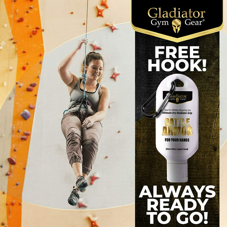 Pullup & Dip Liquid Chalk Gym Chalk for Calisthenics, Climbing, Bouldering, Weightlifting, Gymnastics, Sweat-Free Grip, Sports Chalk Fast Drying