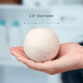 thumbnail image 6 of S&T INC. XL New Zealand Wool Dryer Balls, Fabric Softener for Laundry, Natural White, 2.9 in, 6 Pack, 6 of 7