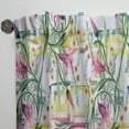 thumbnail image 3 of Designart 'Botanical Floral Retro XI' Mid-Century Modern Curtain Panel, 3 of 5