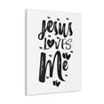 thumbnail image 2 of Scripture Walls 1 John 4:9-10 Jesus Loves Me Bible Verse Canvas Christian Wall Art Ready to Hang Unframed, 2 of 18
