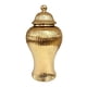 thumbnail image 1 of Vasija de porcelana antigua, vasija de templo con tapa, flor elegante multifuncional Oro, 1 of 9