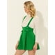 thumbnail image 4 of Falda con Tirantes Allegra K de Cintura Alta para Mujer Verde XL, 4 of 4