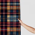 thumbnail image 3 of Orinice Tartan Pattern Bathroom Decor Set Colorful Luxurious Graphic Print Polyester Fabric Fashion Shower Curtain with Hooks 60x72, 3 of 7