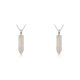 thumbnail image 4 of Qarigey Abalorio de columna hexagonal, colgantes colgantes exquisitos para hombres, dijes de cristal puntiagudos, pulsera, llaveros, decoraciones, Cristal blanco 2piezas Qarigey CBP389461, 4 of 6
