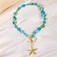 thumbnail image 4 of Jewelry For Women Chunky Gold Seashell Necklaces For Women Chunky Blue Statement Pearl Pendant Necklace Dainty Summer Beach Fashion Jewelry Necklace for Women Cute Dainty Pendant Choker Simple Weddin, 4 of 5
