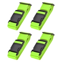 Unique Bargains Luggage Straps Suitcase Belts with Buckle Adjustable Travel Accessories Light Green
