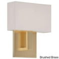 thumbnail image 4 of WAC Lighting Manhattan 7" 1-Light LED 2700K Aluminum Wall Sconce in Bronze, 4 of 5