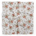 thumbnail image 1 of Bimba White Leaves,Rose & Miosotis Floral Printed Pure Silk Scarf Neck Wrap Summer Hair Bandanas For Women 40 x 80 Inches, 1 of 6