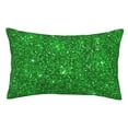 thumbnail image 1 of Fotbe Green Glitter Funda de Almohada Decorativa Estilo Occidental, Lujo en Algodón, Fundas para Almohadas King, Cojín Estampado para Decoración del Hogar-14"x20", 1 of 6