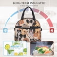 thumbnail image 6 of DouZhe Lunch Bags for Women and Men, Funny Dogs Cute Puppy Prints Reusable Portable Insulated Cooler Waterproof Lunch Tote Bag for Travel Work Picnic, 6 of 7