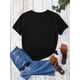 thumbnail image 2 of Camiseta con estampado de flores y plumas para mujer. Elegante camiseta de manga corta y cuello redondo para primavera y verano. Ligera, transpirable y moderna. Para adultos, hombres, mujeres, adoles, 2 of 7