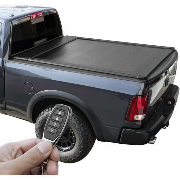 Syneticusa ER Power Retract Hard Tonneau Cover Fits 2002-2025 Dodge Ram 1500 2500 3500 6'4" Truck Bed Retractable
