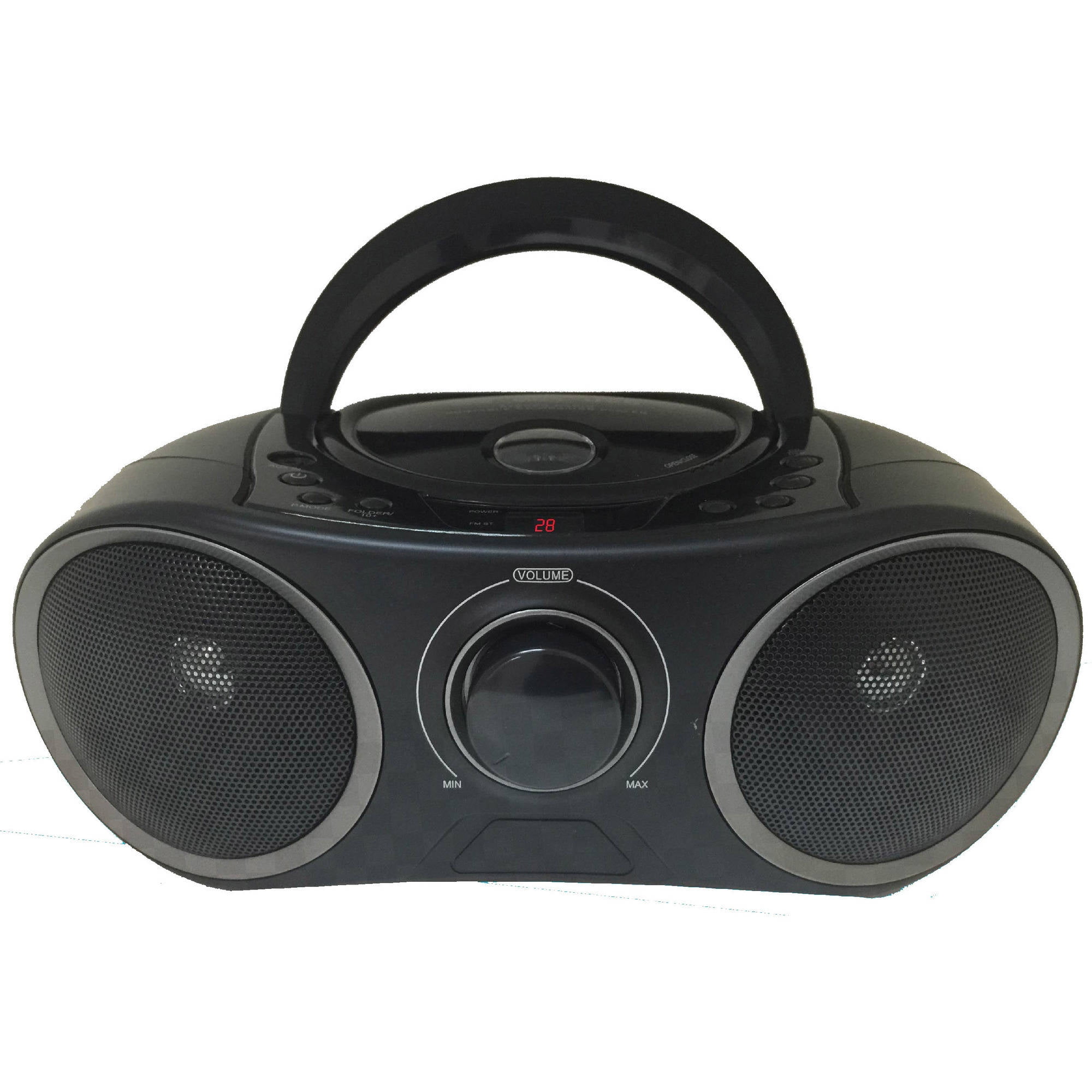 Sylvania SRCD268BT Bluetooth Portable CD and Radio Boombox ...