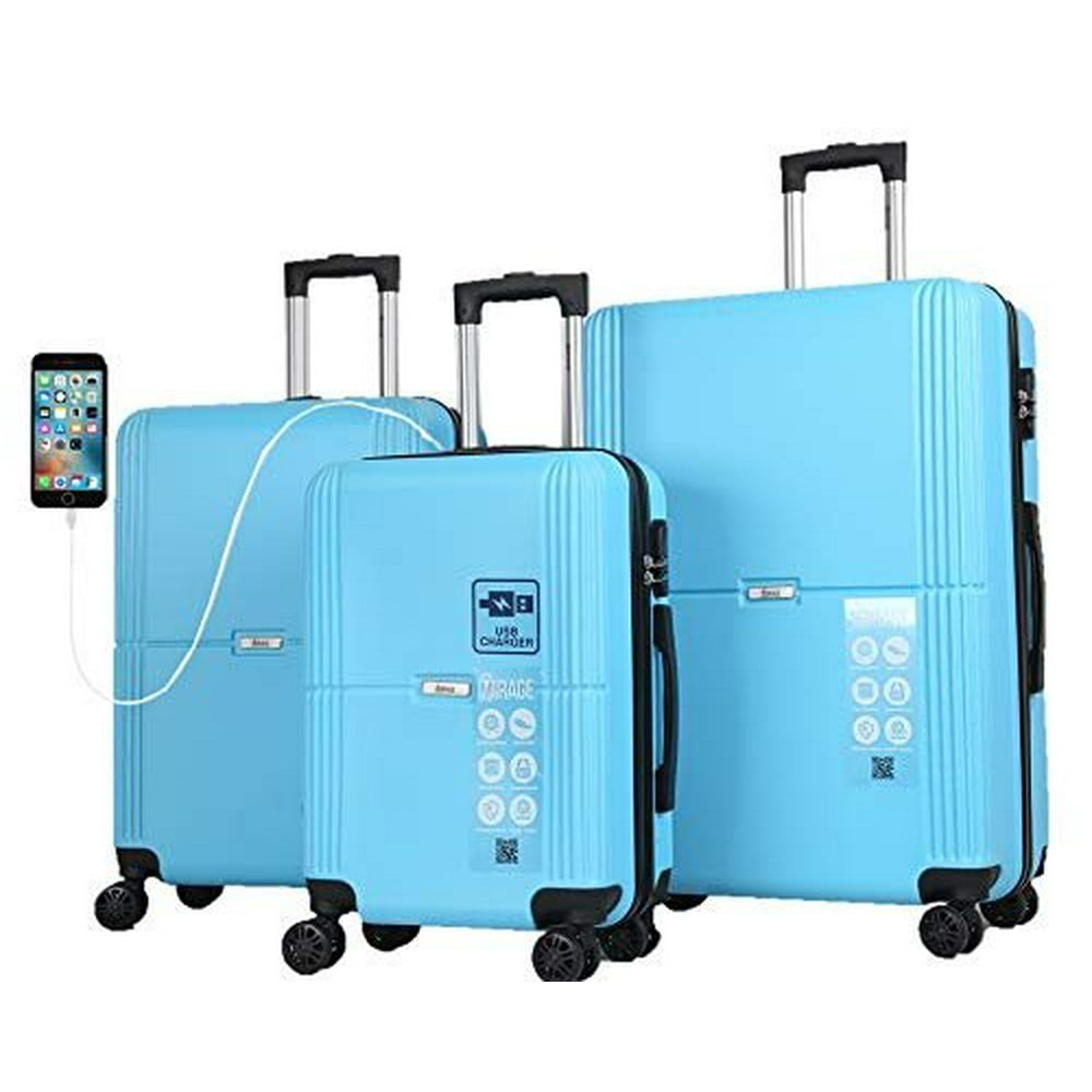Mirage Kingdom ABS Luggage Sets Hardside 360 Spinner Lightweight